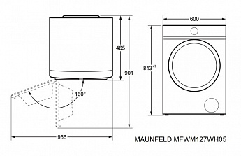 картинка Стиральная машина Maunfeld MFWM127WH05 